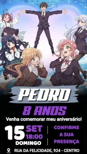 Convite de Aniversário The 100 Girlfriends para Editar