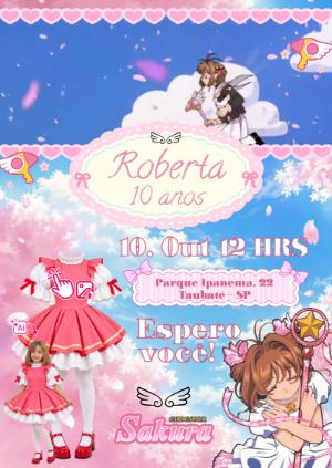 Convite Animado Sakura: Vire a Personagem com sua Foto IA