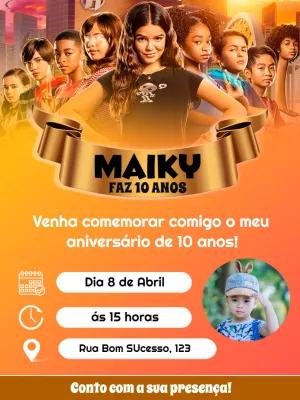 Convite Aniversário Pequenos Grandes Heróis para Editar Online