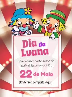 Convite de Aniversário Patati Patatá para Editar Online