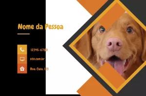 Cartão de Visita Pet Shop Moderno para Editar Online