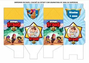 Caixa Milk Brawl Stars com Foto para Editar Online