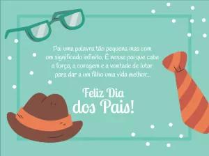 Cartão Dia dos Pais com Elementos Clássicos para Editar Online