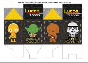 Caixa Milk Star Wars com Personagens para Editar Online