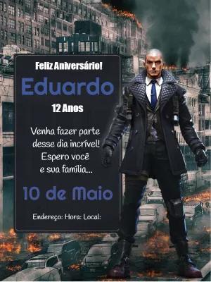 Convite de Aniversário Free Fire Editável Online