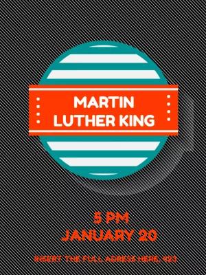 Editable Martin Luther King Day Flyer Template