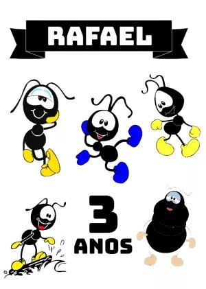 Topo de Bolo Smiliguido Editável para Aniversário
