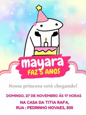 Convite de Aniversário Flork Meme para Editar Online