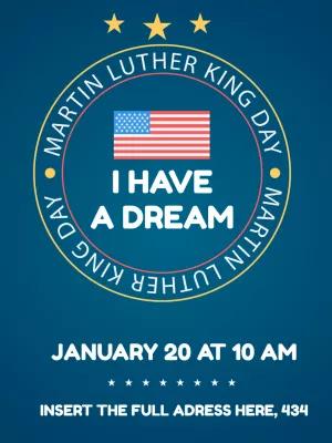 Martin Luther King Day Poster Editable Online