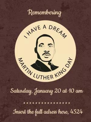 Martin Luther King Day Commemorative Post to Edit Online