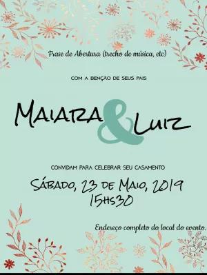 Convite de Casamento Floral Delicado para Editar Online