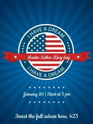 Martin Luther King Day Commemorative Poster to Edit Online