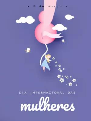 Post Dia da Mulher com Ilustração Delicada para Editar Online