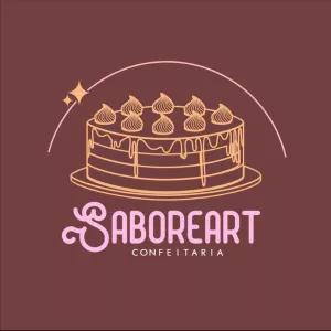 Logo Editável de Confeitaria com Bolo para Baixar