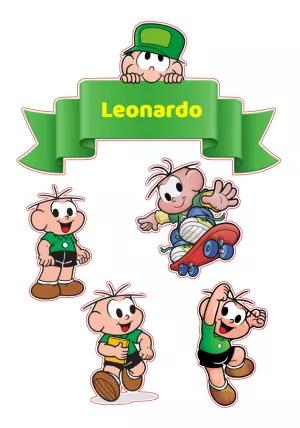 Topo de Bolo Aniversário Cebolinha para Editar Online