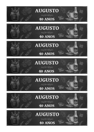Rótulo para Garrafa Festa Boteco Editável Online