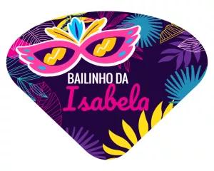 Ventarola de Carnaval com Máscara para Editar Online