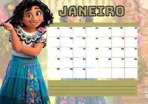Planner Encanto com Personagens para Editar e Imprimir