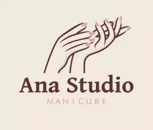 Logo Manicure com Mãos Elegantes para Editar Online