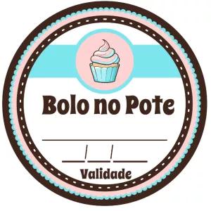 Adesivo Editável Online para Bolo no Pote para Imprimir