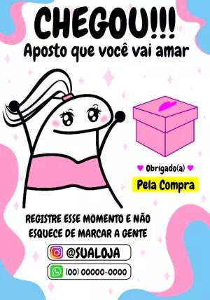 Cartão Agradecimento Flork para Loja para Editar Online
