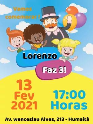 Convite de Aniversário Mundo Bita com a Turma para Editar Online