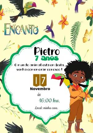 Convite Aniversário Encanto Antônio Madrigal para Editar