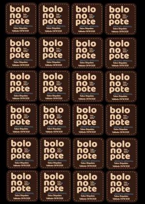 Adesivo Bolo no Pote Artesanal para Editar Online