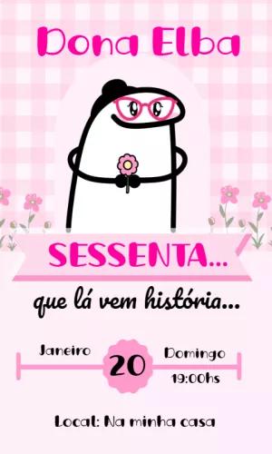Convite de Aniversário Flork Meme para Editar Online