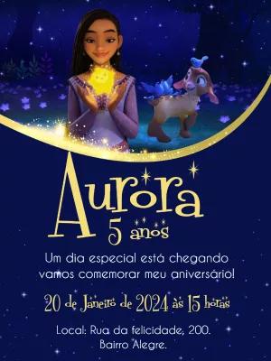 Convite de Aniversário Wish o Poder dos Desejos para Editar