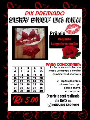 Rifa Pix Premiado de Lingerie para Editar Online