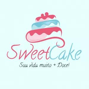 Logo para Confeitaria com Bolo Colorido para Editar Online
