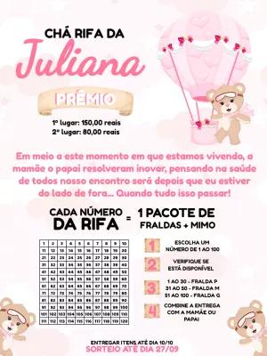 Chá Rifa Ursinha Baloeira para Editar Online