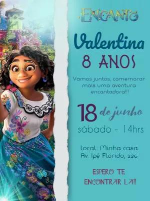 Convite de Aniversário Encanto Mirabel para Editar Online