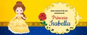 Arte Editável para Caneca da Princesa Bela para Personalizar