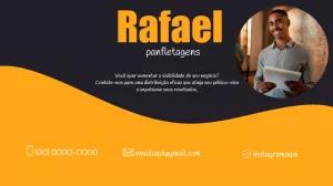 Cartão de Visitas Panfletagem Profissional para Editar Online