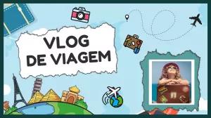 Thumbnail de Viagem com Ícones para Editar Online