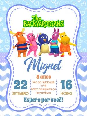Convite de Aniversário Backyardigans para Editar Online