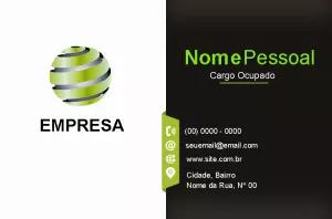 Cartão de Visitas Empresa Abstrato e Moderno para Editar