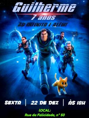 Convite de Aniversário Buzz Lightyear para Editar Online