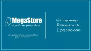 Cartão de Visita para Loja de Acessórios de Celular Editável