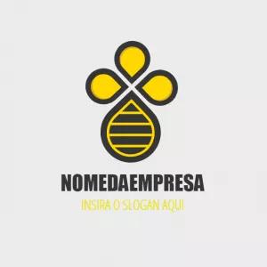 Logotipo de Abelha Abstrata para Editar Online