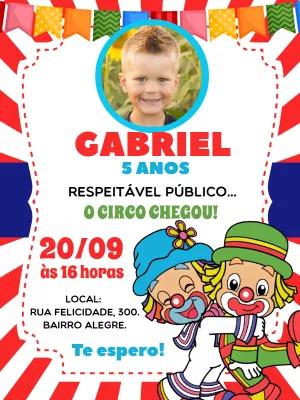 Convite Aniversário Patati Patatá com Foto para Editar Online