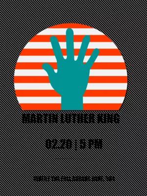 Martin Luther King Day Poster with Hand Symbol to Edit Online