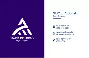 Cartão de Visita Abstrato e Profissional para Editar Online