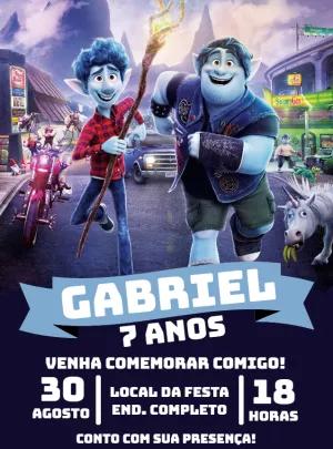 Convite de Aniversário Dois Irmãos para Editar Online