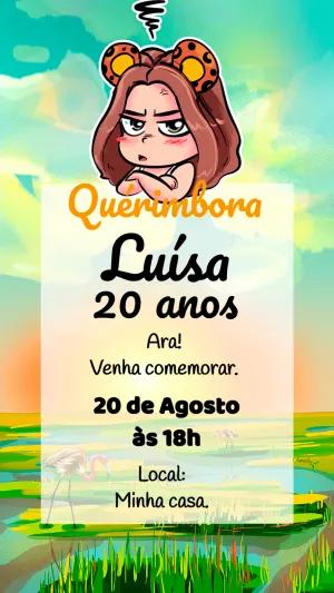 Convite Aniversário Juma Marruá para Editar Online
