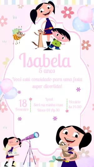 Convite Aniversário Show da Luna para Editar Online