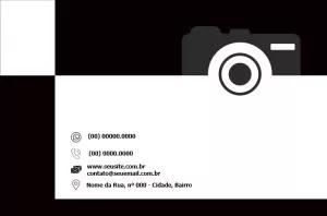 Cartão de Visita Fotógrafo Moderno Editável Online para Imprimir