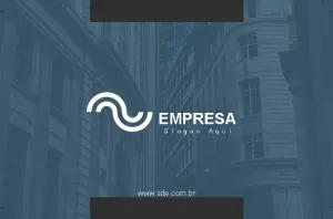 Cartão de Visitas Corporativo Moderno para Editar Online